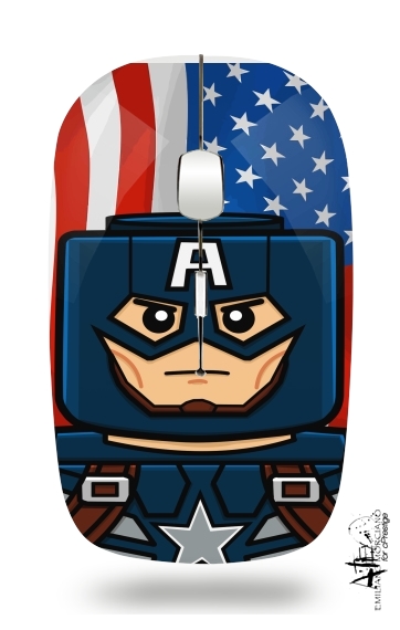  Bricks Captain America voor Draadloze optische muis met USB-ontvanger