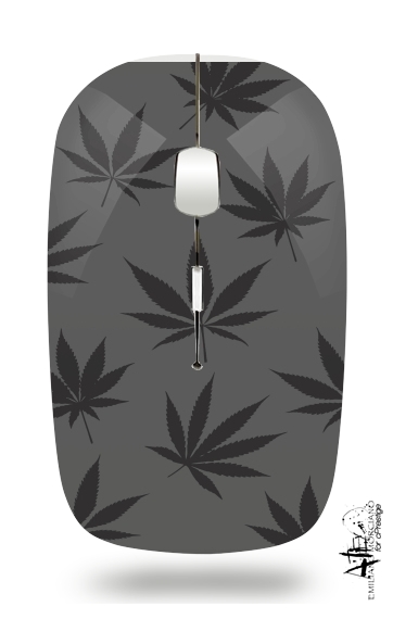  Cannabis Leaf Pattern voor Draadloze optische muis met USB-ontvanger