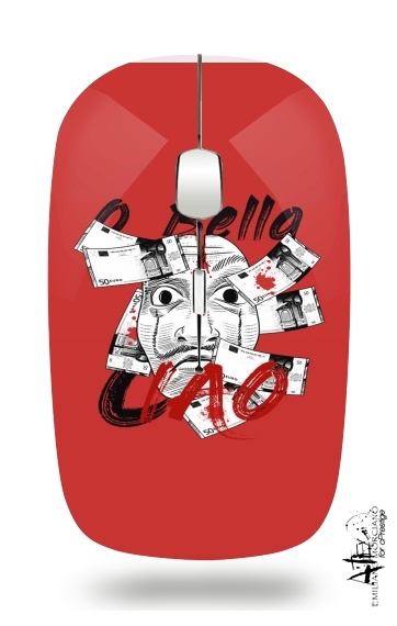  Casa De Papel Bella Ciao Art voor Draadloze optische muis met USB-ontvanger