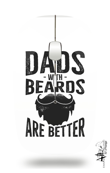  Dad with beards are better voor Draadloze optische muis met USB-ontvanger
