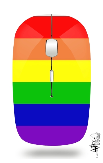  Flag Gay Rainbow voor Draadloze optische muis met USB-ontvanger