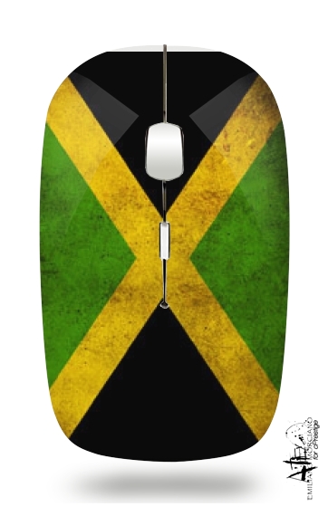  Vintage flag Jamaica voor Draadloze optische muis met USB-ontvanger