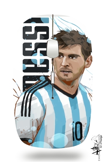  Football Legends: Lionel Messi World Cup 2014 voor Draadloze optische muis met USB-ontvanger