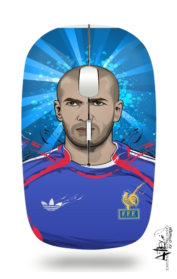  Football Legends: Zinedine Zidane France voor Draadloze optische muis met USB-ontvanger