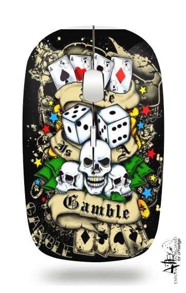  Love Gamble And Poker voor Draadloze optische muis met USB-ontvanger