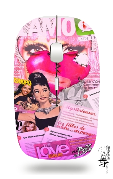  Glamour So Gaga Pink voor Draadloze optische muis met USB-ontvanger