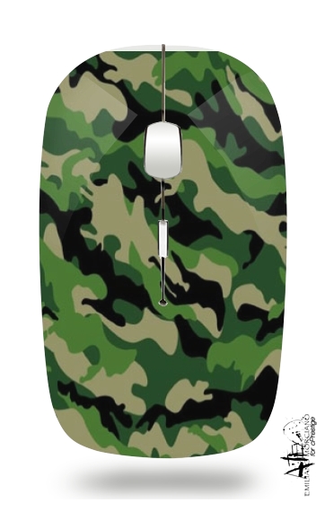  Green Military camouflage voor Draadloze optische muis met USB-ontvanger