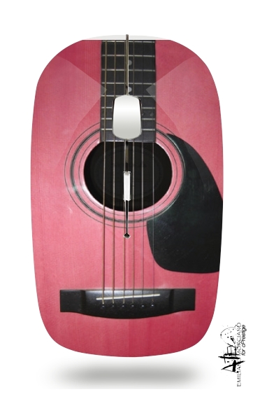  Pink Guitar voor Draadloze optische muis met USB-ontvanger