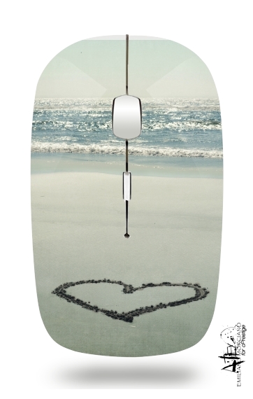  I Heart the Beach voor Draadloze optische muis met USB-ontvanger