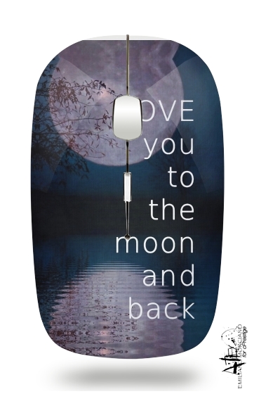  I love you to the moon and back voor Draadloze optische muis met USB-ontvanger