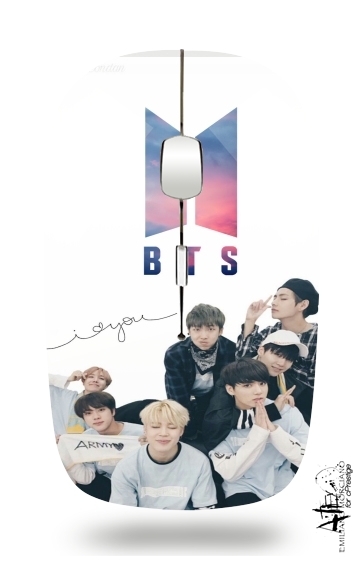  K-pop BTS Bangtan Boys voor Draadloze optische muis met USB-ontvanger