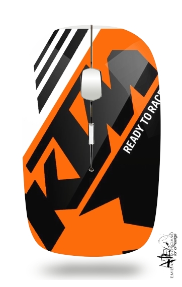  KTM Racing Orange And Black voor Draadloze optische muis met USB-ontvanger