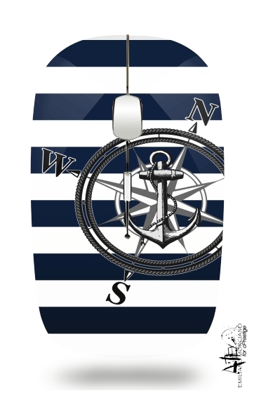  Navy Striped Nautica voor Draadloze optische muis met USB-ontvanger