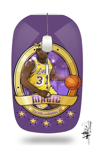  NBA Legends: "Magic" Johnson voor Draadloze optische muis met USB-ontvanger