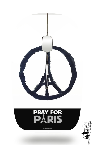  Pray For Paris - Eiffel Tower voor Draadloze optische muis met USB-ontvanger