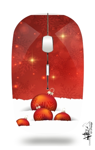  Red Christmas voor Draadloze optische muis met USB-ontvanger
