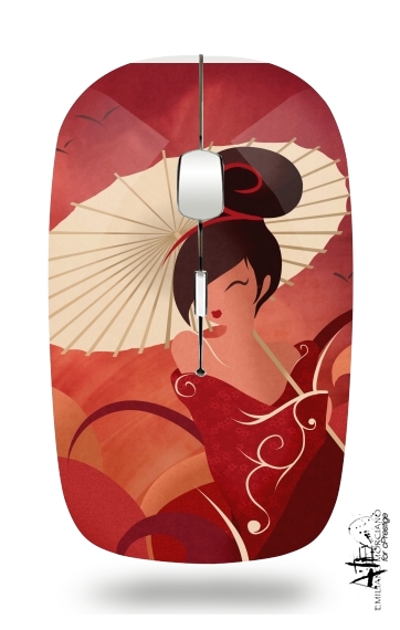  Sakura Asian Geisha voor Draadloze optische muis met USB-ontvanger