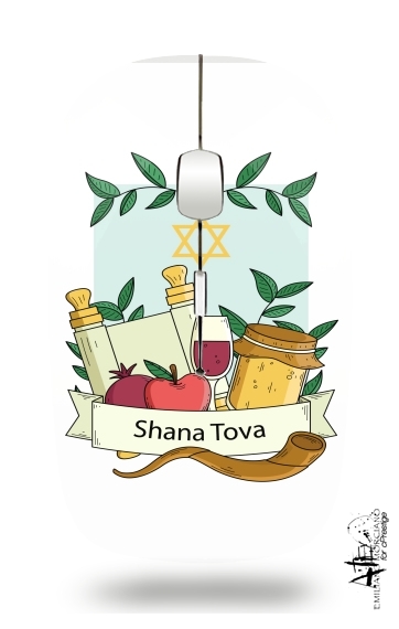  Shana tova greeting card voor Draadloze optische muis met USB-ontvanger