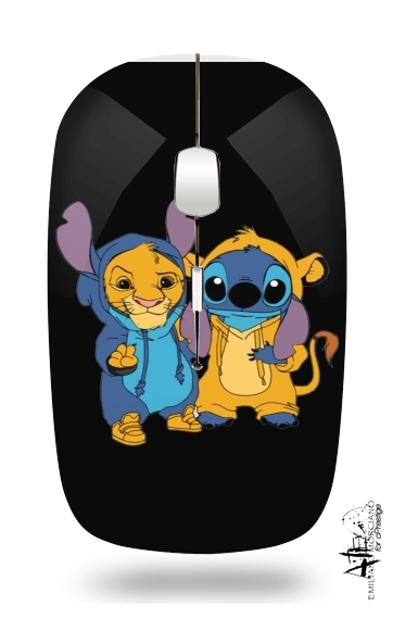  Simba X Stitch best friends voor Draadloze optische muis met USB-ontvanger