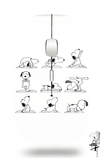  Snoopy Yoga voor Draadloze optische muis met USB-ontvanger