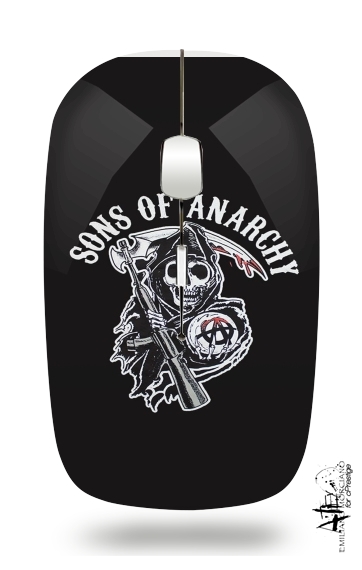  Sons Of Anarchy Skull Moto voor Draadloze optische muis met USB-ontvanger