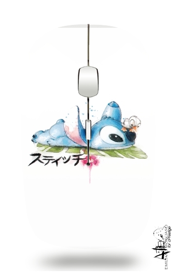  Stitch watercolor voor Draadloze optische muis met USB-ontvanger