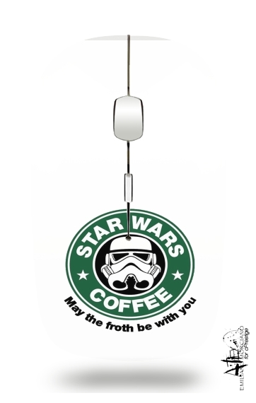  Stormtrooper Coffee inspired by StarWars voor Draadloze optische muis met USB-ontvanger