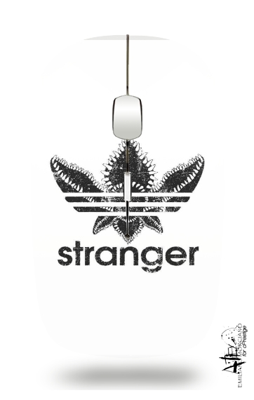  Stranger Things Demogorgon Monster JOKE Adidas Parodie Logo Serie TV voor Draadloze optische muis met USB-ontvanger