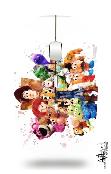  Toy Story Watercolor voor Draadloze optische muis met USB-ontvanger