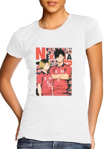   Haikyuu Nekoma voor Vrouwen T-shirt