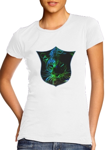  Abstract neon Leopard voor Vrouwen T-shirt