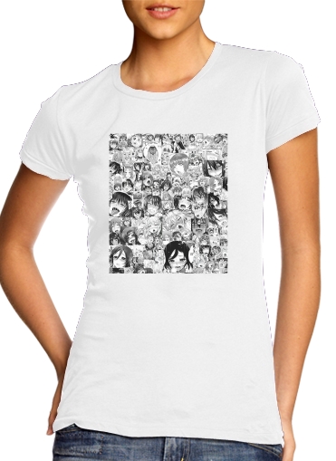  ahegao hentai manga voor Vrouwen T-shirt