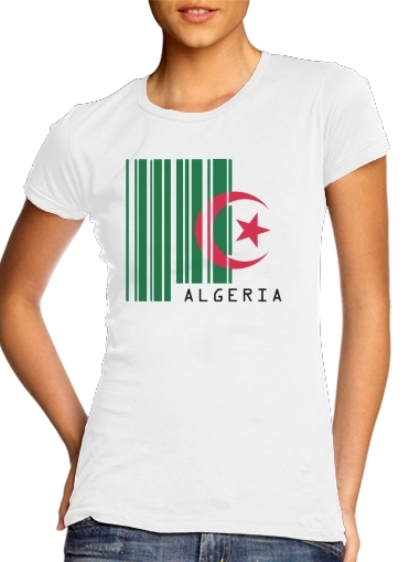  Algeria Code barre voor Vrouwen T-shirt