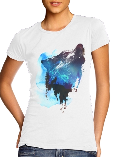  Alone as a wolf voor Vrouwen T-shirt