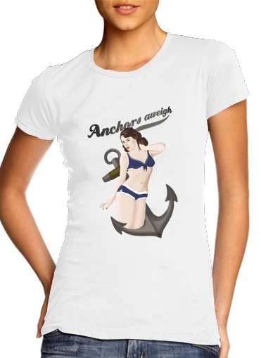  Anchors Aweigh - Classic Pin Up voor Vrouwen T-shirt