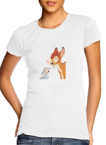  Bambi Art Print voor Vrouwen T-shirt