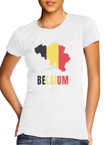 Belgium Flag voor Vrouwen T-shirt