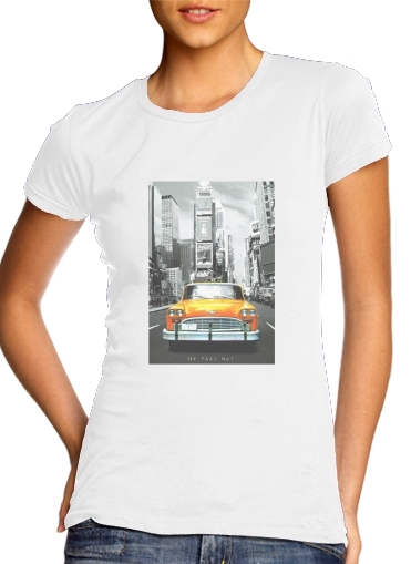  Yellow taxi City of New York City voor Vrouwen T-shirt