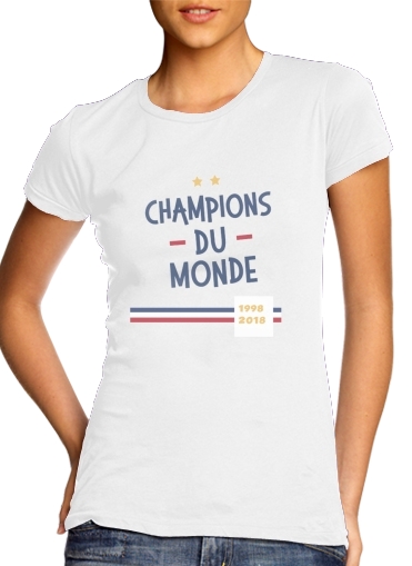  Champion du monde 2018 Supporter France voor Vrouwen T-shirt