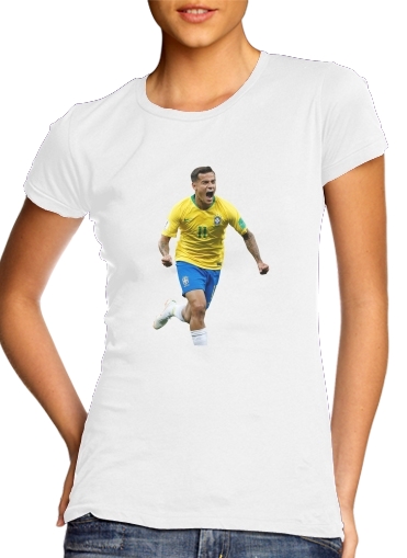  coutinho Football Player Pop Art voor Vrouwen T-shirt
