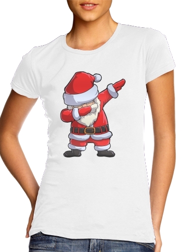  Dabbing Santa Claus Christmas voor Vrouwen T-shirt