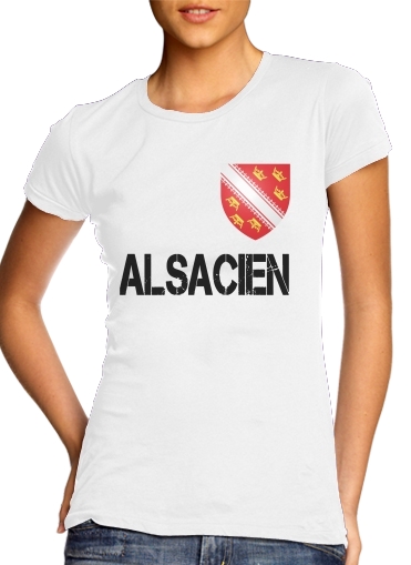  Drapeau alsacien Alsace Lorraine voor Vrouwen T-shirt