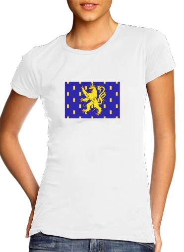  Drapeau de la FrancheComte voor Vrouwen T-shirt
