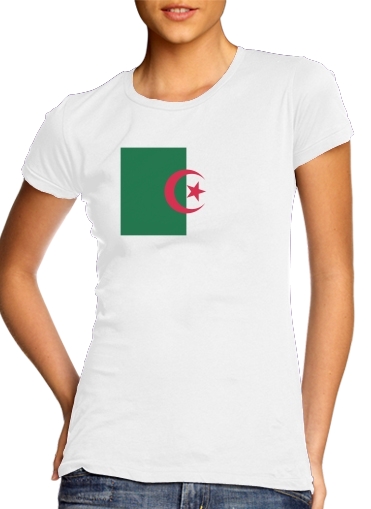  Flag Algeria voor Vrouwen T-shirt