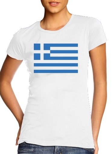  Greece flag voor Vrouwen T-shirt
