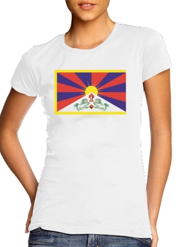  Flag Of Tibet voor Vrouwen T-shirt