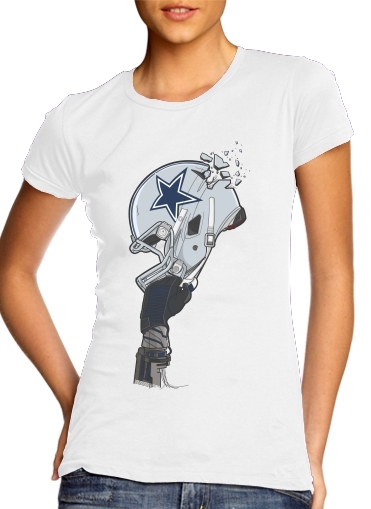  Football Helmets Dallas voor Vrouwen T-shirt