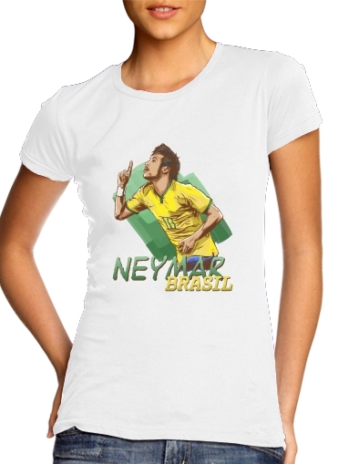  Football Stars: Neymar Jr - Brasil voor Vrouwen T-shirt