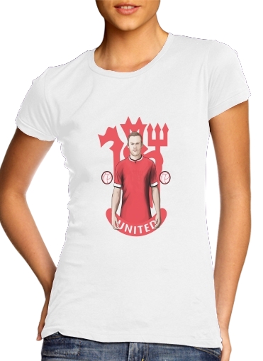  Football Stars: Red Devil Rooney ManU voor Vrouwen T-shirt