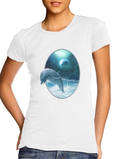  Freedom Of Dolphins voor Vrouwen T-shirt